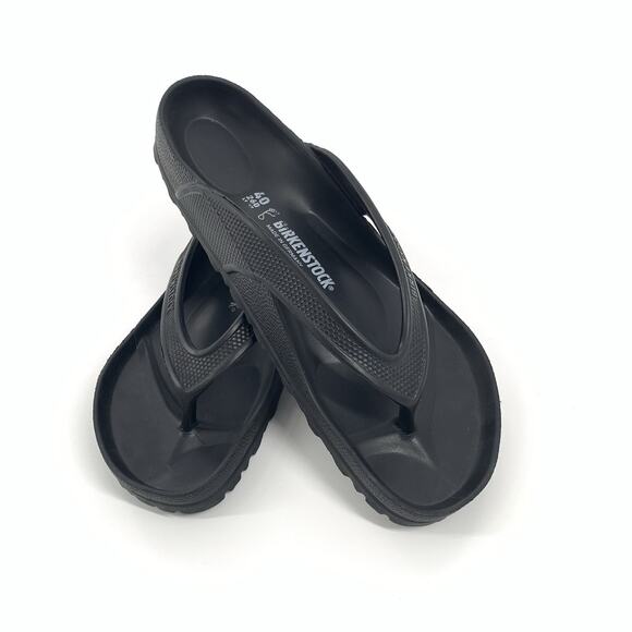 Birkenstock Honolulu Eva Slip On Thong Strap Sandals Size 40 / 9 Womens Black - Picture 2 of 7